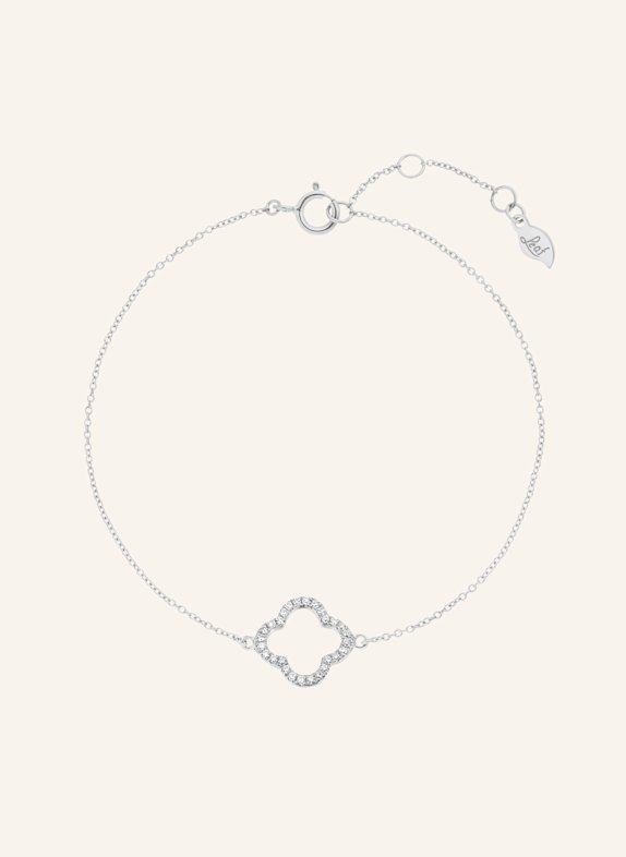 Leaf Armband CLOVER aus 18 Karat Weißgold mit Diamanten WEISSGOLD