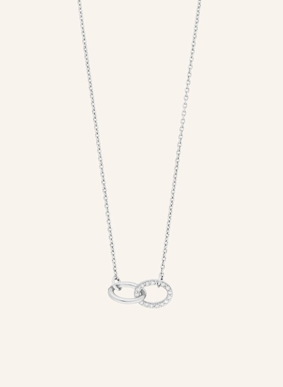 Leaf Halskette ETERNAL TOUCH aus 14 Karat Weißgold mit Diamanten WEISSGOLD