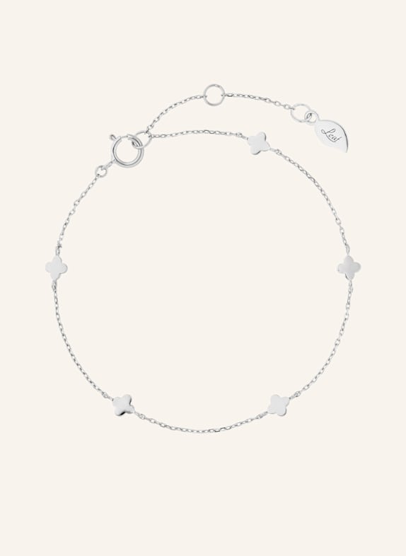 Leaf Armband MINI CLOVER aus 14 Karat Gelbgold WEISSGOLD