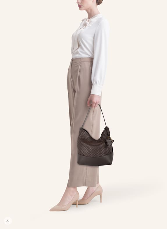 Parise '51' MEDIUM Tote Bag BROWN/ DARK BROWN