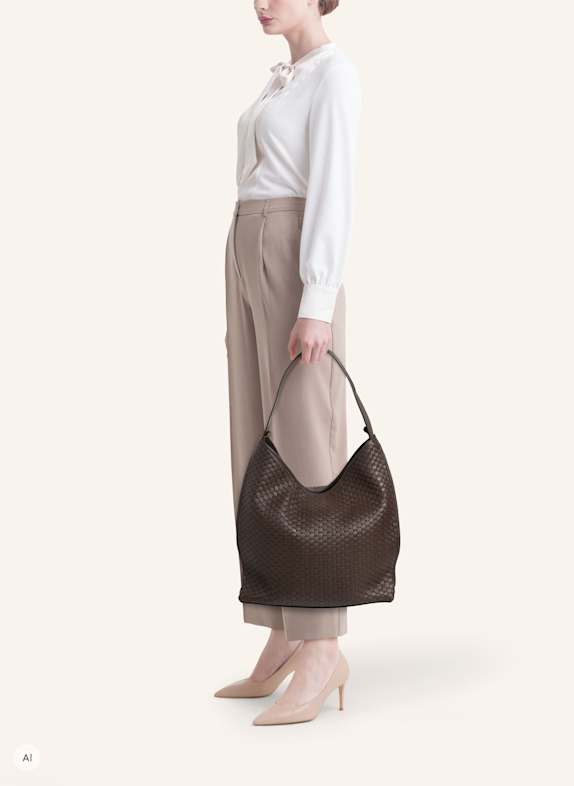 Parise '697' Shoulder Bags DARK BROWN/ BROWN