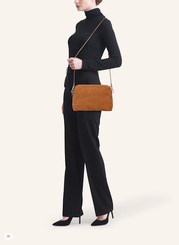 Parise Schoudertassen '1789' MEDIUM COGNAC