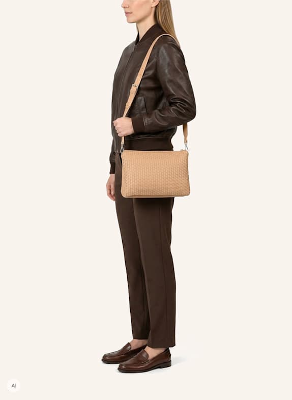 Parise Schoudertassen '21' CAMEL/ BEIGE