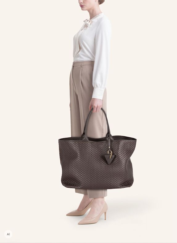Parise Tote bag '60' LARGE BRAUN