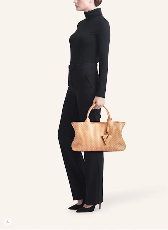 Parise Tote bag '60' SMALL BEIGE / CAMEL