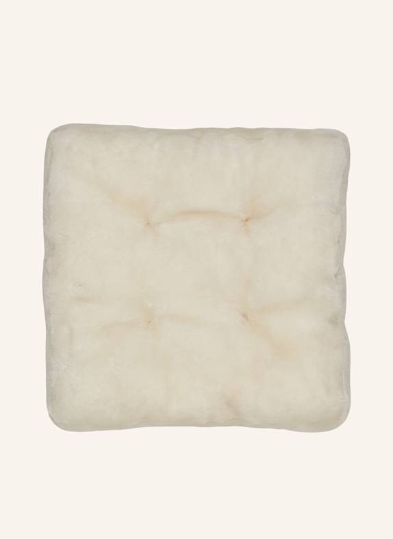 Natures Collection Fellkissen Mokassin Stuhl Fellkissen WEISS