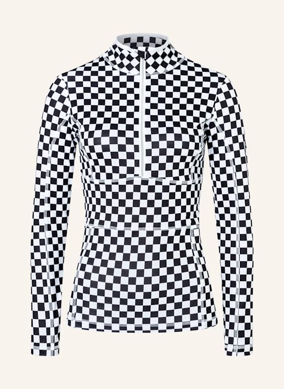 JET SET Langarm Zip GINGER WEISS