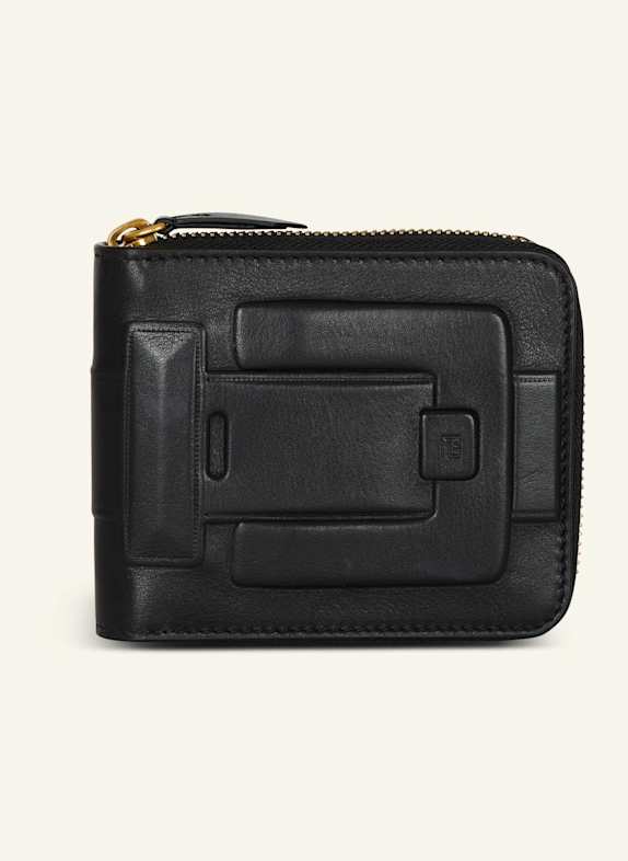 BALMAIN Portemonnaie Anthem aus Kalbsleder SCHWARZ