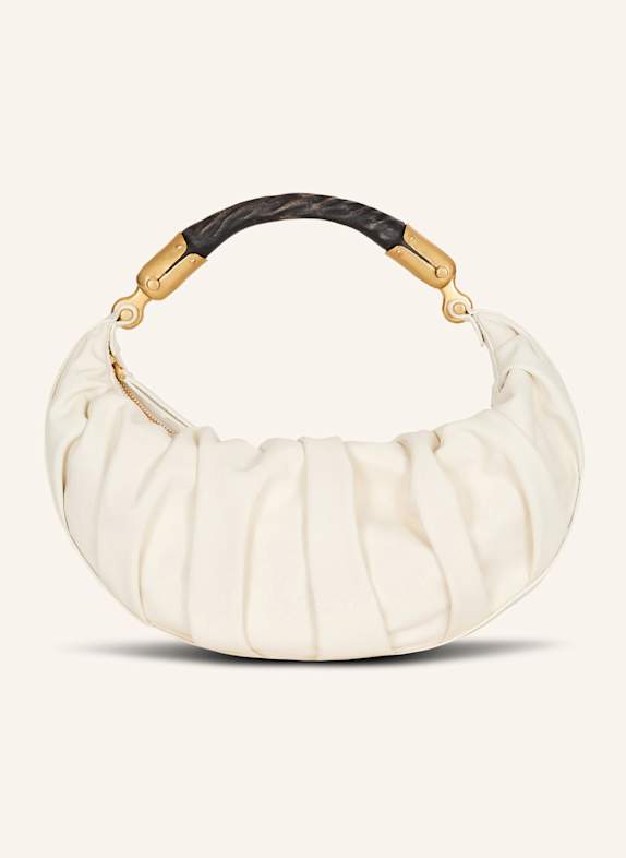 BALMAIN Mittelgroße Tasche Ebene aus Kalbsleder BEIGE