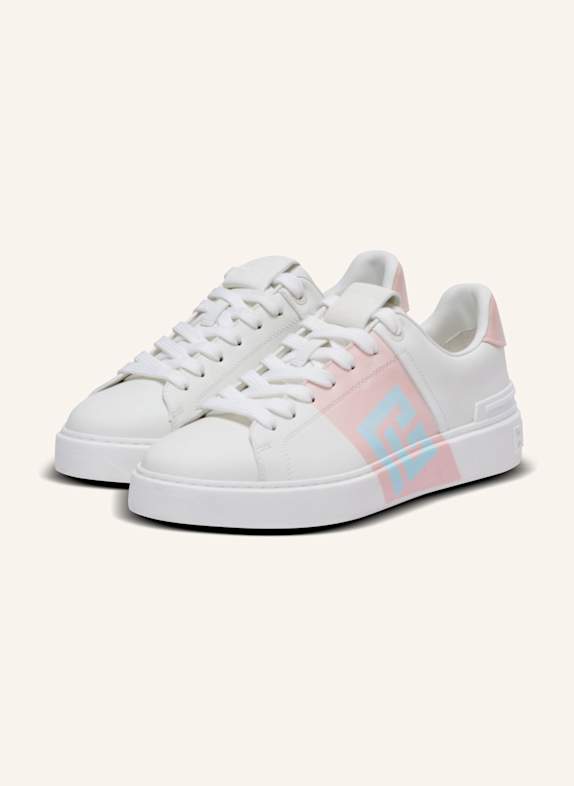 BALMAIN Sneakers B-Court aus Kalbsleder WEISS