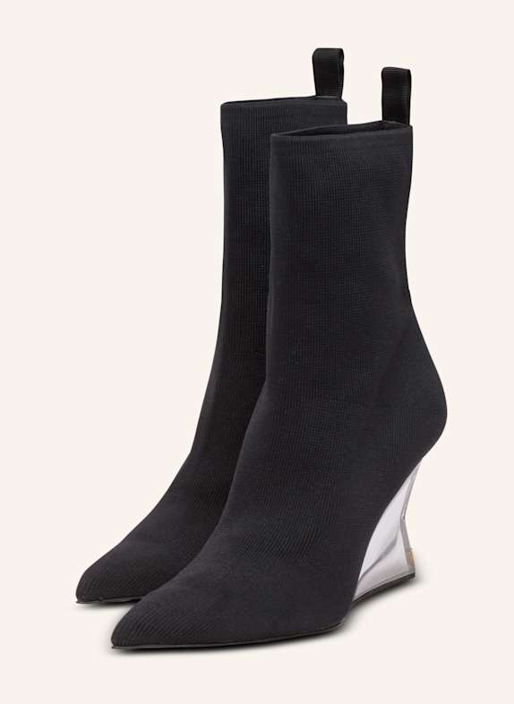 BALMAIN Stiefeletten Wedge SCHWARZ
