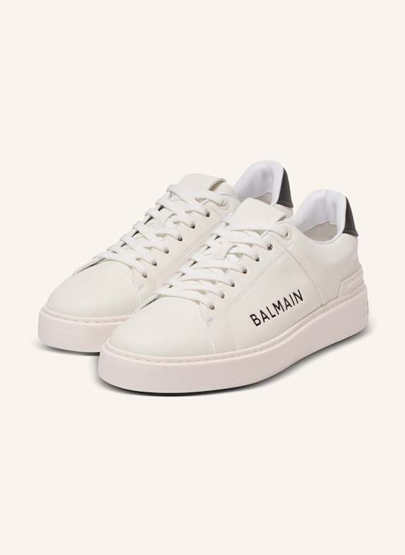 BALMAIN Sneakers B-Court aus Kalbsleder WEISS