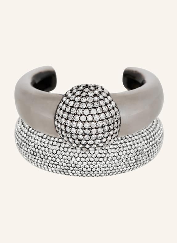 BALMAIN Armreif-Set mit Piercing SILBER