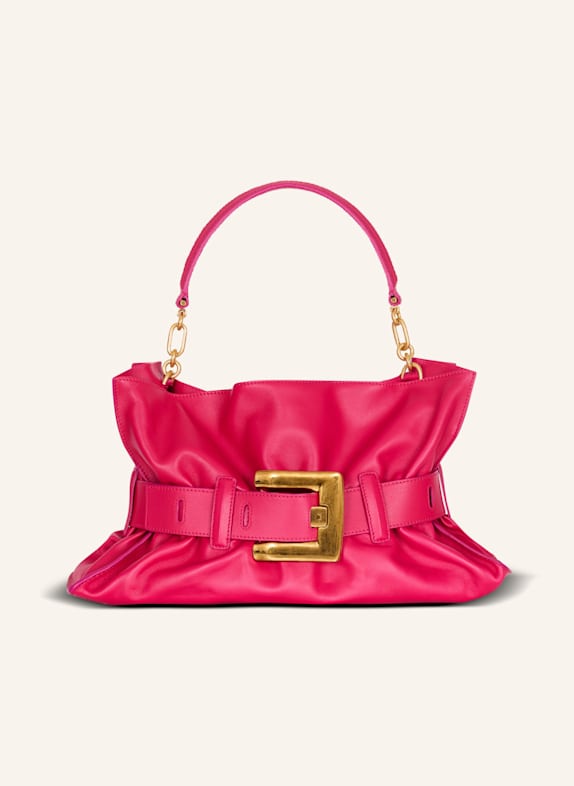 BALMAIN Mittelgroße Tasche Anthem aus Kalbsleder PINK