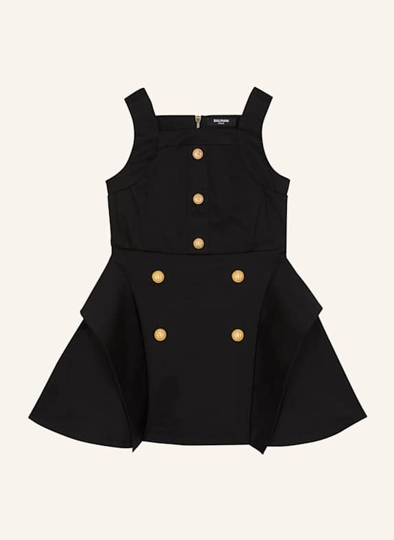 BALMAIN Ausgestelltes Kleid SCHWARZ