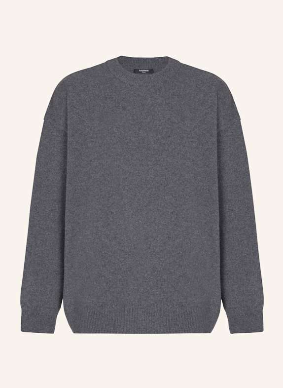 BALMAIN Sweatshirt aus Bio-Kaschmir GRAU