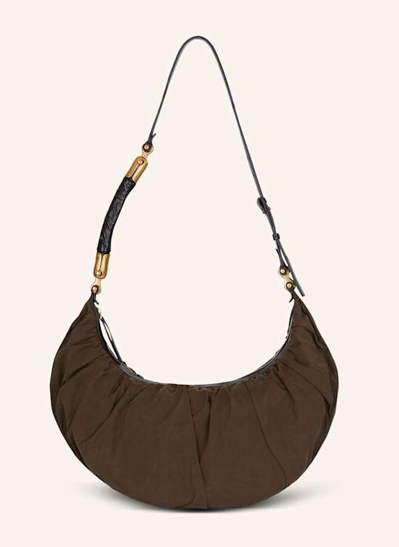 BALMAIN Hobo Bag Ebene aus Nylon GRÜN