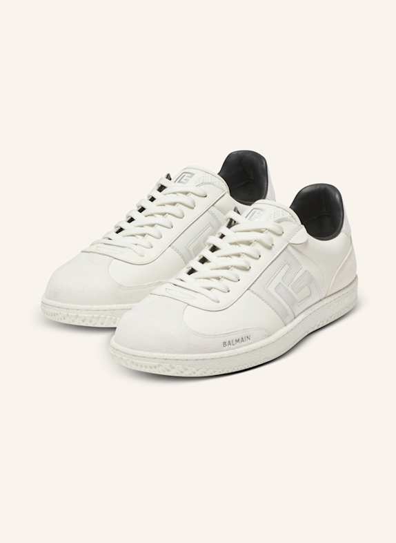 BALMAIN Sneakers Balmain Swan aus Wildleder WEISS