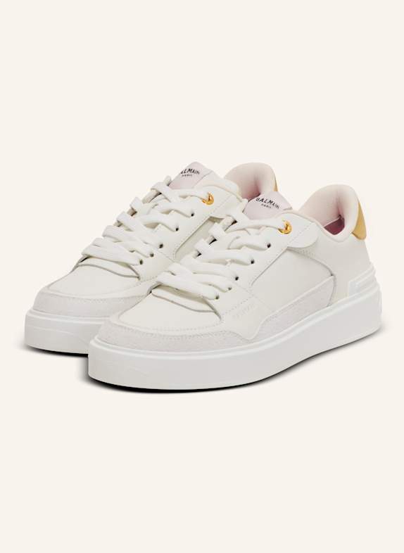 BALMAIN Sneakers B-Court Flip aus Kalbsleder WEISS