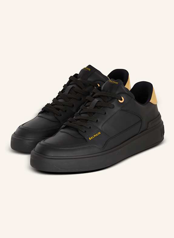 BALMAIN Sneakers B-Court Flip aus Kalbsleder SCHWARZ