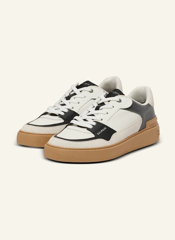 BALMAIN Sneakers B-Court Flip aus Leder GRAU