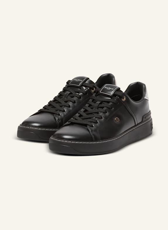 BALMAIN Sneakers B-Court aus Kalbsleder SCHWARZ