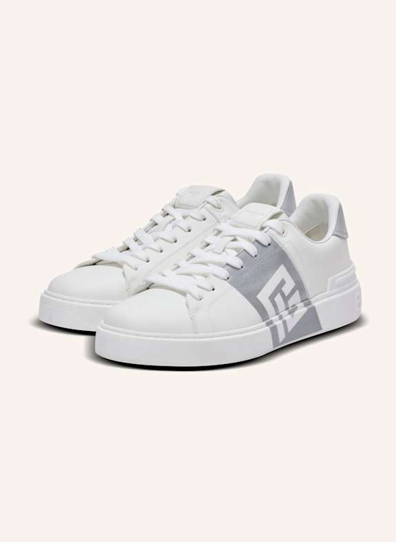 BALMAIN Sneakers B-Court aus Kalbsleder WEISS
