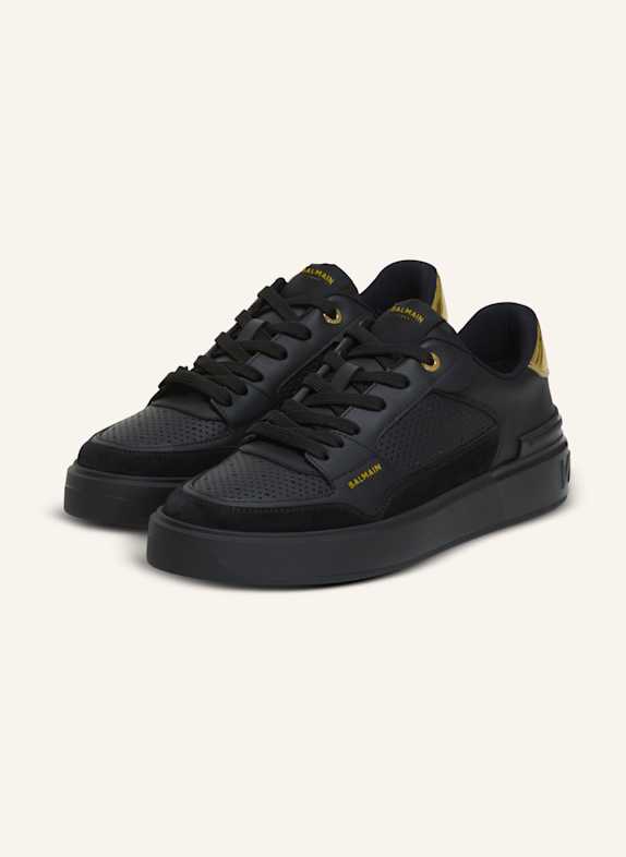 BALMAIN Sneakers B-Court Flip aus Kalbsleder SCHWARZ