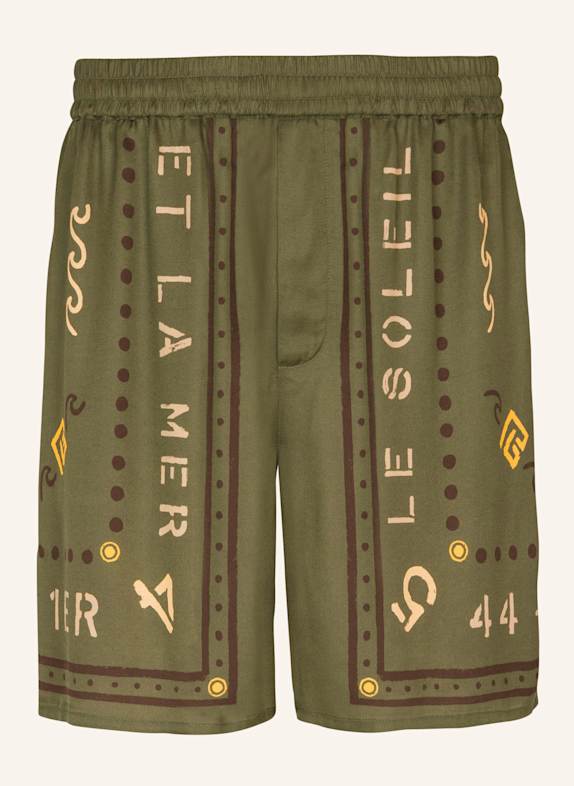 BALMAIN Bermuda mit Balmain Club-Print GRÜN