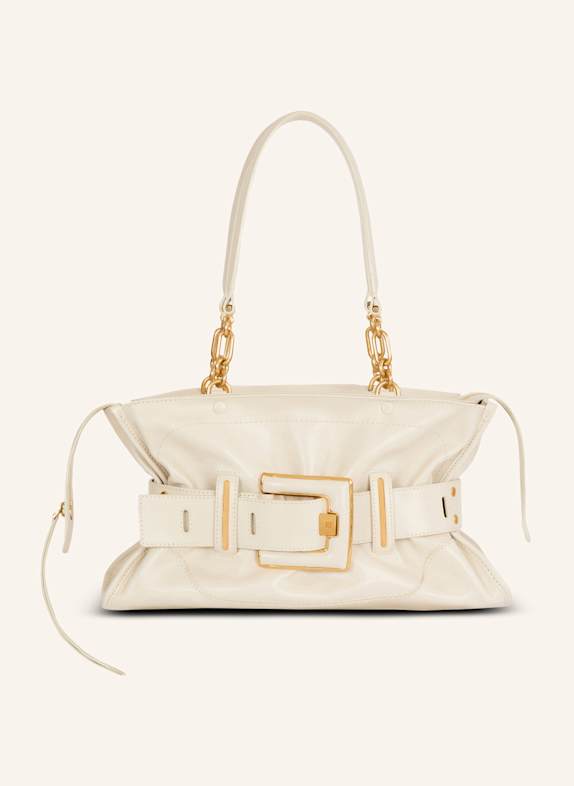 BALMAIN Tasche Anthem aus Büffelleder WEISS