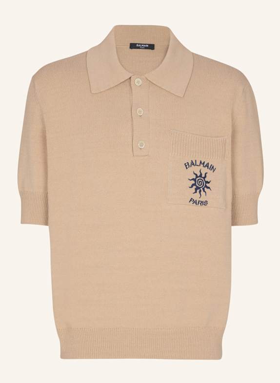 BALMAIN Balmain Soleil Polohemd aus Baumwolle KHAKI