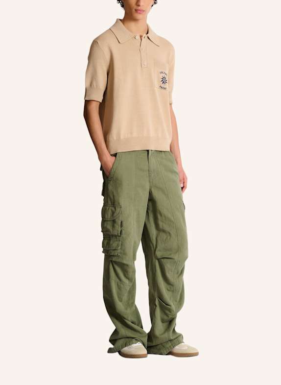 BALMAIN Balmain Soleil Polohemd aus Baumwolle KHAKI