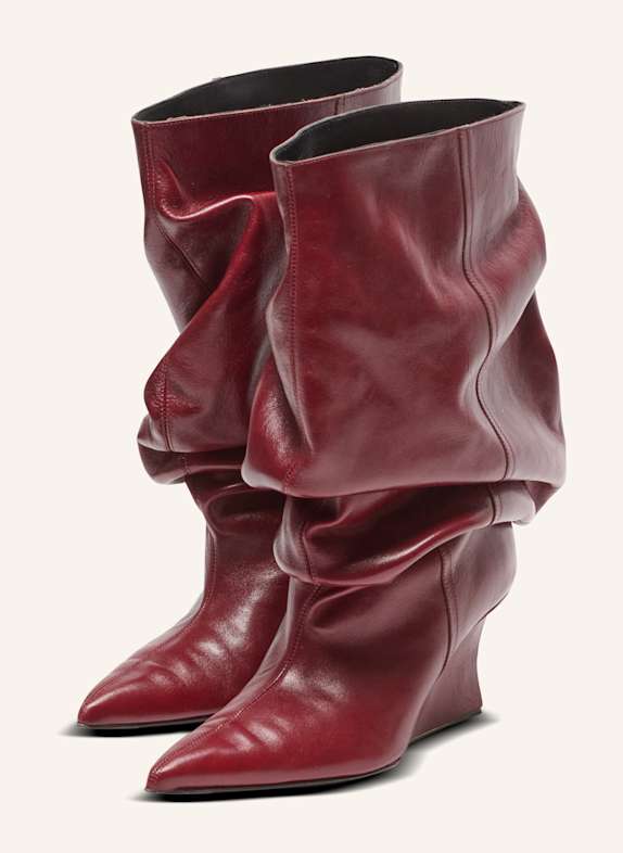 BALMAIN Stiefeletten mit Keilabsatz BRAUN