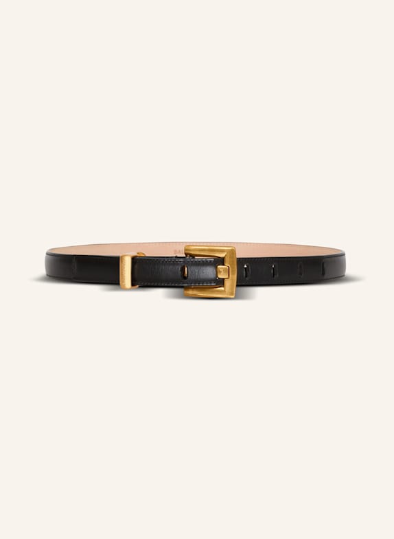 BALMAIN Gürtel Anthem aus Kalbsleder SCHWARZ