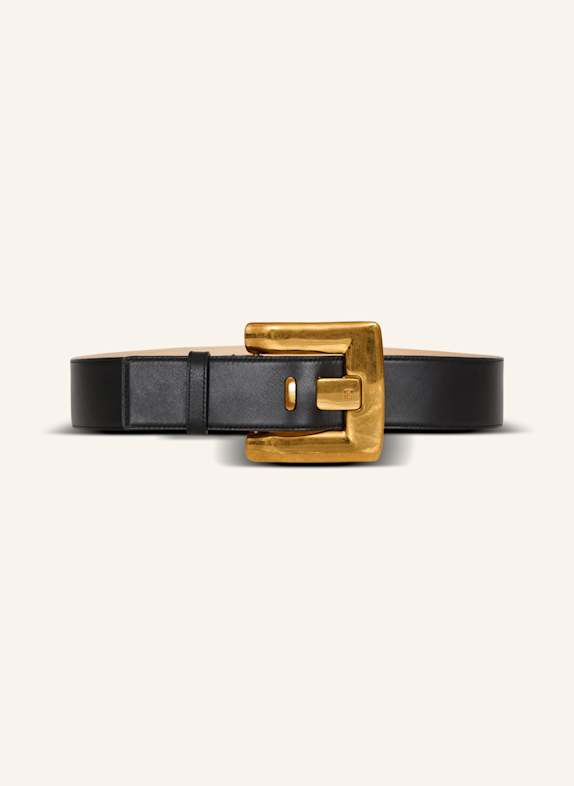 BALMAIN Gürtel Anthem aus Kalbsleder SCHWARZ