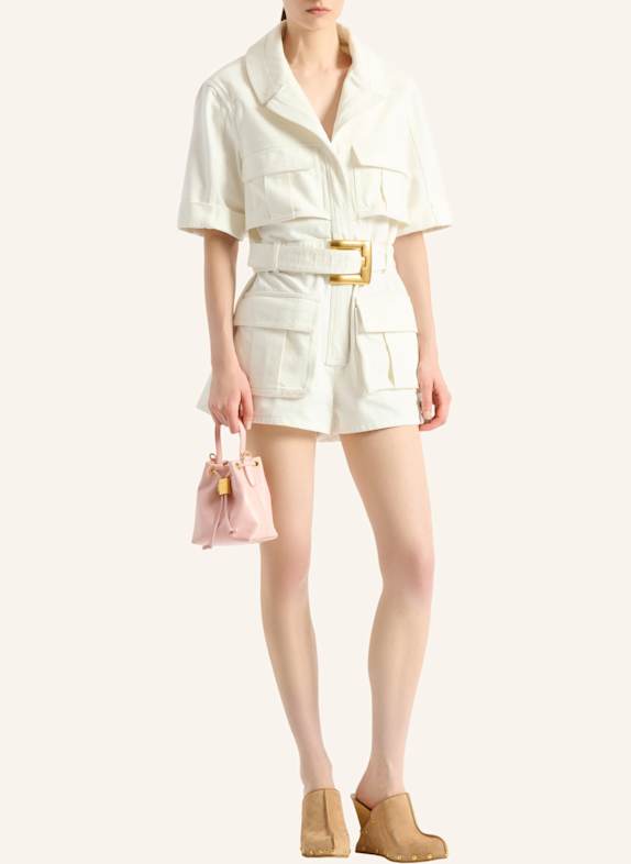 BALMAIN Pulse Bucket Tasche aus Glattleder ROSA