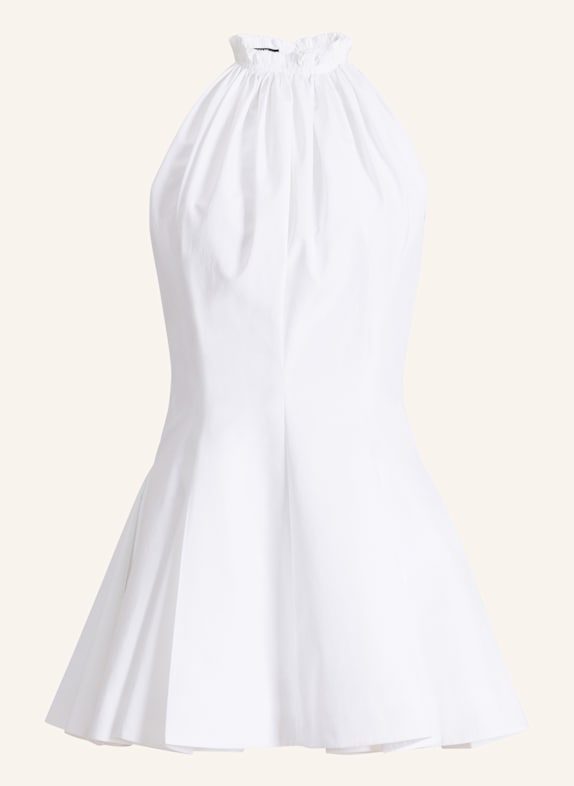BALMAIN Kleid aus Baumwollpopeline WEISS