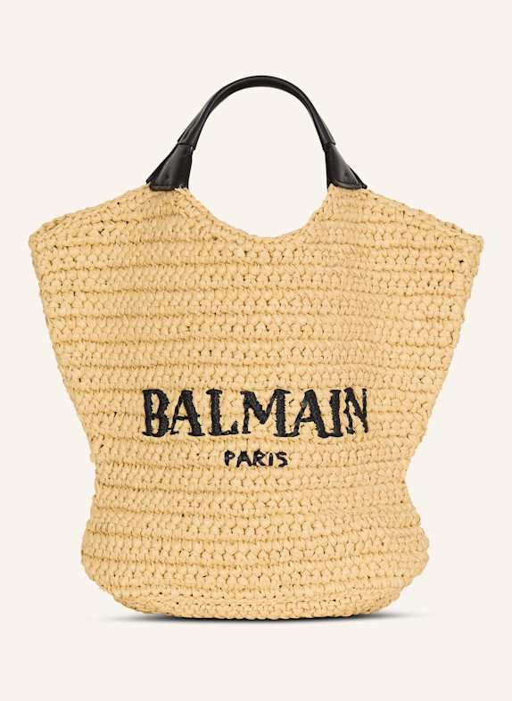 BALMAIN Gehäkelter Balmain Mini-Shopper KHAKI