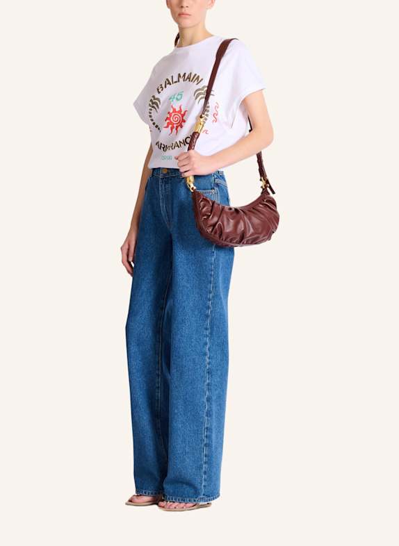 BALMAIN Hobo Bag Ébène aus Kalbsleder BRAUN