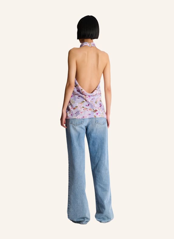 BALMAIN Ärmelloses Top mit Poppi-Flower-Print NUDE