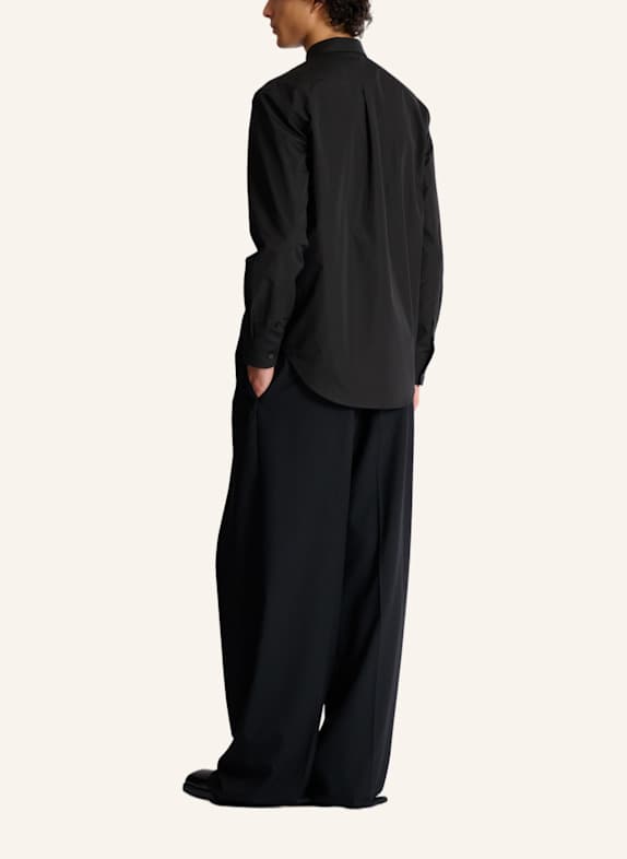 BALMAIN Hemd aus Baumwollpopeline SCHWARZ
