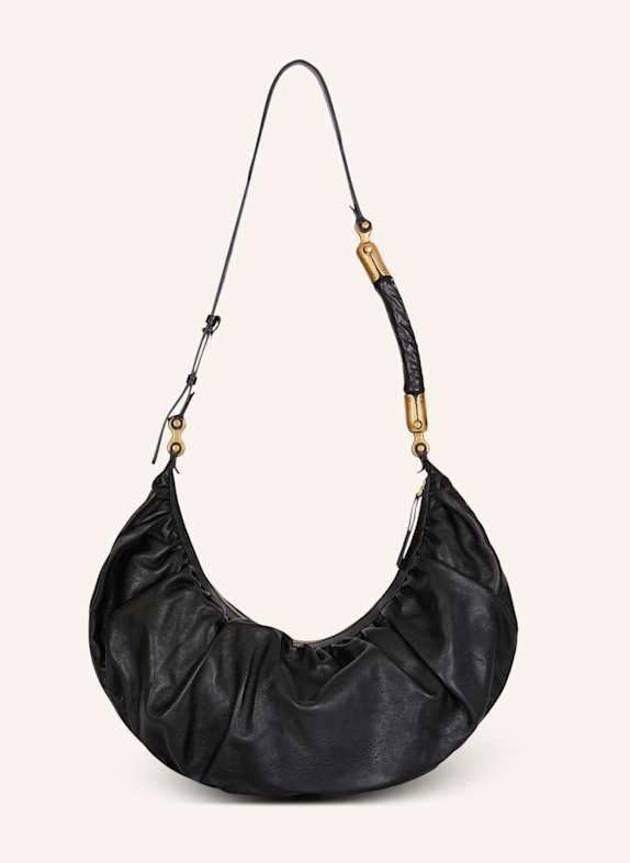 BALMAIN Hobo Bag Ébène aus Kalbsleder SCHWARZ