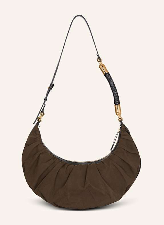 BALMAIN Hobo Bag Ébène aus Nylon GRÜN