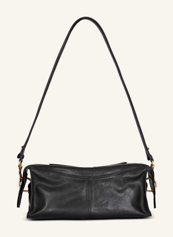 BALMAIN Schultertasche Pulse aus Kalbsleder SCHWARZ