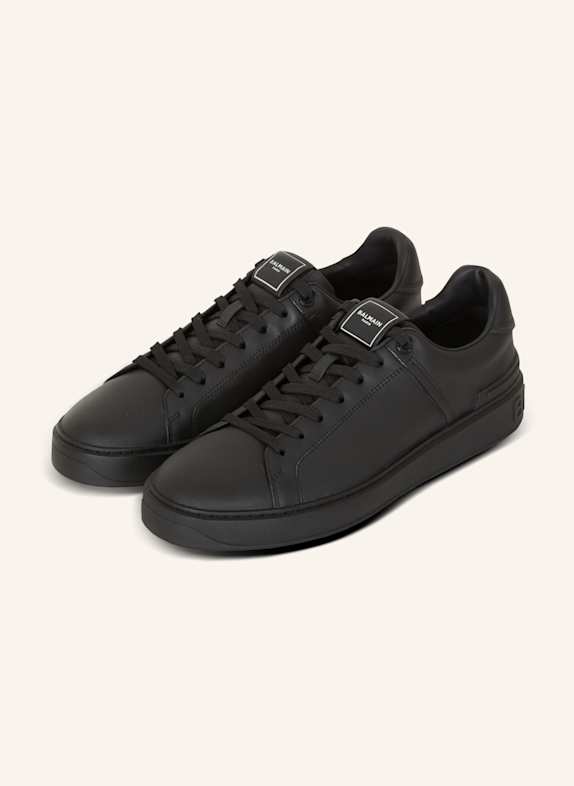 BALMAIN Sneakers B-Court aus Kalbsleder SCHWARZ