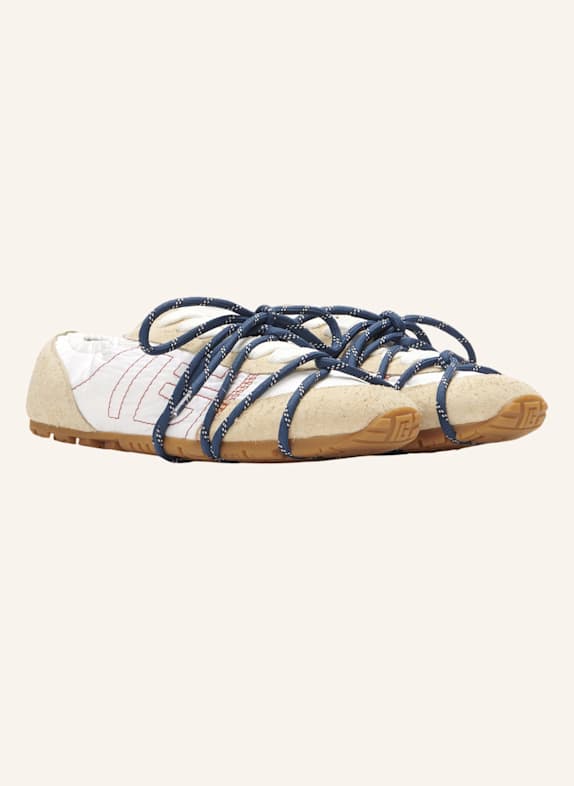 BALMAIN Racer 45 Sneakers aus Nylon und Wildleder KHAKI