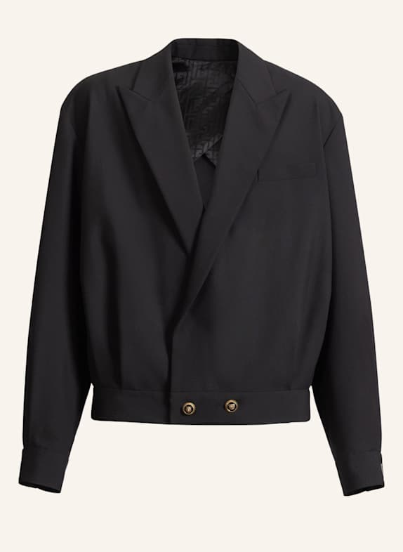 BALMAIN Wolljacke mit zwei Knöpfen SCHWARZ