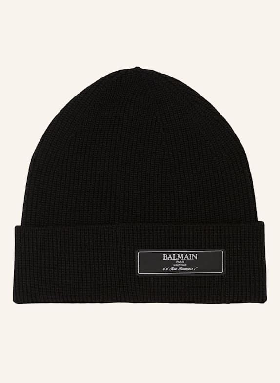 BALMAIN Balmain Paris Wollmütze SCHWARZ