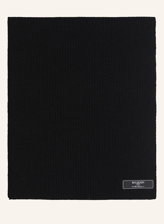 BALMAIN Balmain Paris Wollschal SCHWARZ