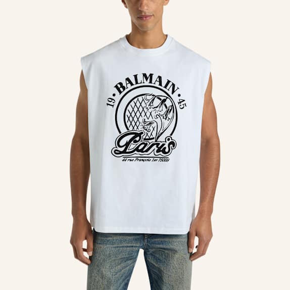 BALMAIN Balmain Quilted Tanktop WEISS